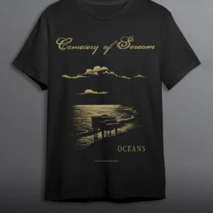 CEMETERY OF SCREAM "Oceans" T-SHIRT yellow background colour