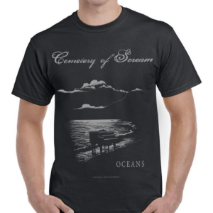 CEMETERY OF SCREAM  “Oceans”  T-SHIRT silverprinting
