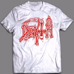 DEATH "Logo"  ,  white T-SHIRT